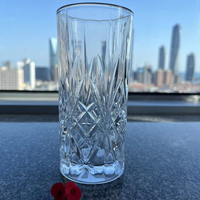 Verre à eau réutilisable de 410 ml pour la maison, design bohème, résistant à la chaleur, compatible lave-vaisselle, pour bière et jus