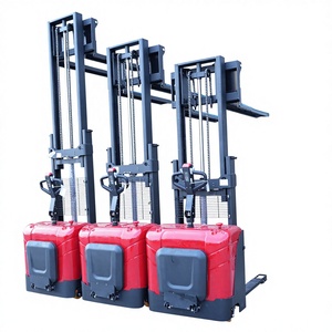 Chariot élévateur électrique HUAYA, hauteur de levage 3000 mm, mât à trois sections, pneus pleins, batterie au plomb-acide, utilisation en position debout - Product Image 4