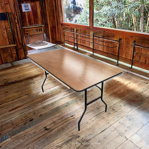 Folding Banquet <b>Table</b> Portable <b>Foldable</b> Dining <b>Table</b> Heavy Duty Outdoor Camping Picnic <b>Table</b> for Hotel Party Event - Product Image 3