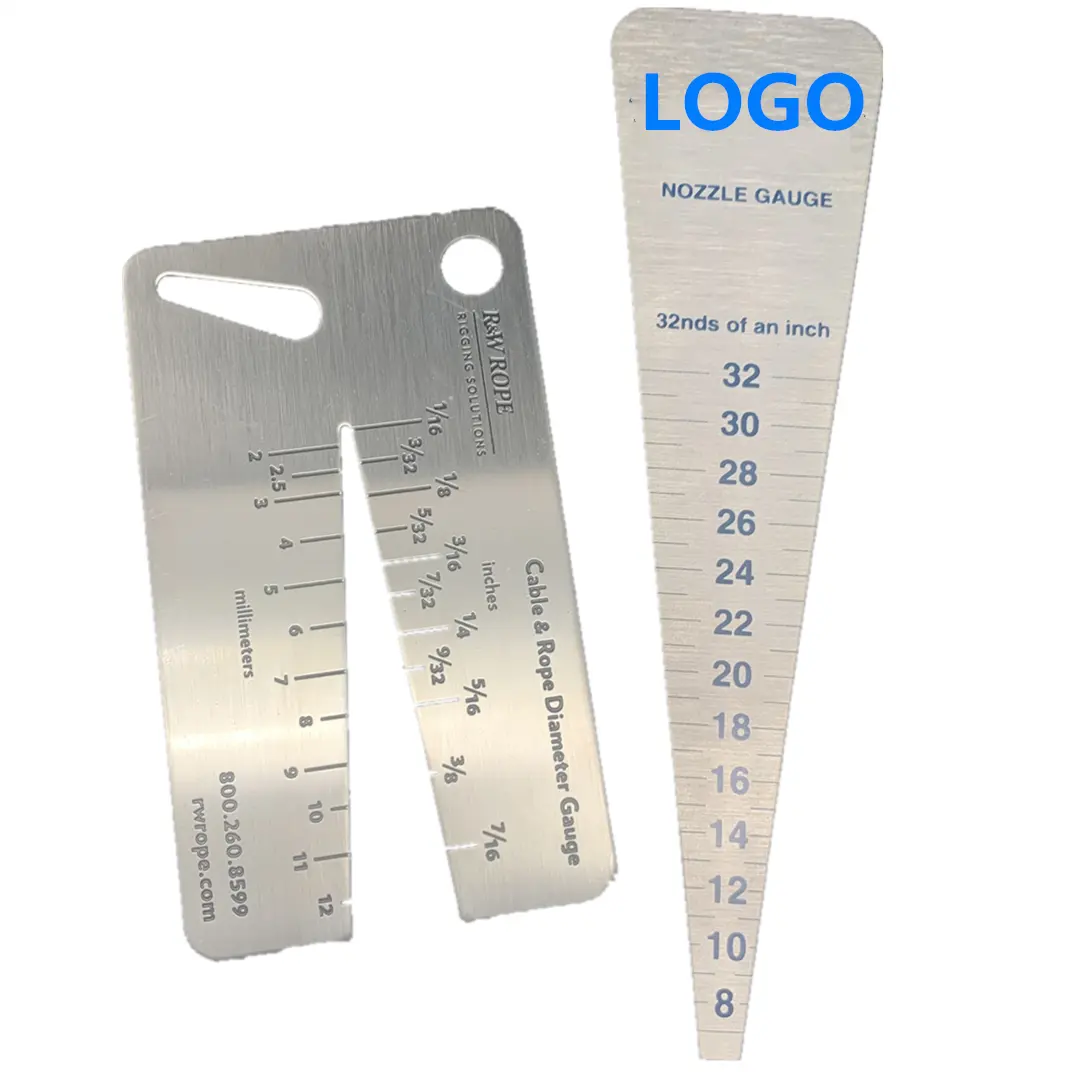 New Arrive High Quality Industry IADC PDC WEAR Customize Etching Stainless Steel Nozzle Gauge Rulers