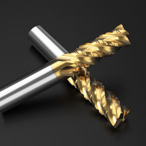 हुओ नए 4 एफ एंटी वाइब्रेशन रिपर एंड मिल्स मेटल चिप ब्रेकर लेपित स्क्वायर एंड मिलिंग कटर 407121601 - Product Image 3