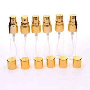 Gute qualität kosmetische verpackung 5ml mini glas feine parfüm spray probe flasche container für elite flüssigkeit lotion serun duft