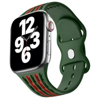 Fabriek Leverancier Nieuwe Designer Siliconen Horloge Band Strap Voor Apple Horloge Serie Sport Horloge Polsbandje