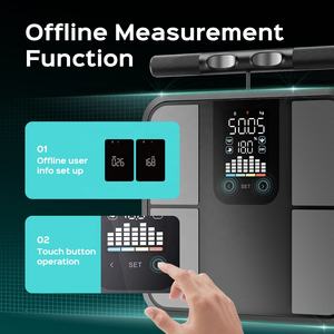 Timbangan Lemak Tubuh Digital 8-Sensor Akurasi Tinggi, Analisa Cerdas untuk Pemindaian BMI, Otot, dan Air Tubuh, Satuan Kg, Dapat Disesuaikan OEM - Product Image 2