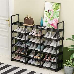 Nuevo <span class=keywords><strong>Zapatero</strong></span> de Plástico que Vale la Pena <span class=keywords><strong>Comprar</strong></span>, <span class=keywords><strong>Mueble</strong></span> de Almacenamiento, Organizador de Zapatos, <span class=keywords><strong>Zapatero</strong></span> Metálico Plegable - Product Image 6