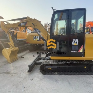 Excavadora de cadenas usada CAT305.5E original importada de tamaño pequeño para uso agrícola y doméstico, 5.5 toneladas, motor de 32KW, bomba y caja de cambios. - Product Image 1