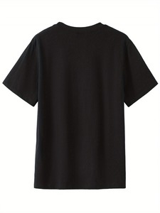 T-shirt graphique unisexe 'Ich Kam Ich Sah Und Hatte Direkt Kein Bock' motif paresseux allemand, noir, manches courtes, 100% coton biologique, style streetwear - Product Image 2