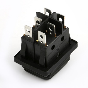 Không thấm nước 3 vị trí 6 pin 15A 250V T85 <span class=keywords><strong>dpdt</strong></span> thuyền Rocker chuyển màu đen ON-OFF-on chức năng - Product Image 4