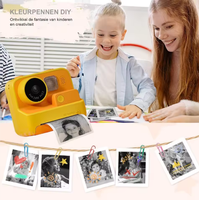 Appareil photo instantané miniature K27 pour enfants, écran de 2 pouces, 4 filtres, prise de vue en continu, double objectif, Full HD, meilleur cadeau de Noël