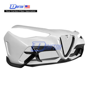 Pare-chocs avant partiel en fibre de carbone de style GTAM pour Alfa Romeo Giulia 2016-2023 - Product Image 1