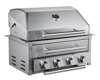 Le barbecue au gaz portable ultime en acier inoxydable 430 intégré pour la cuisson et les réceptions en plein air