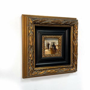 Khung tranh gỗ nguyên khối cổ điển giá sỉ, thiết kế tùy chỉnh, kiểu baguette, trang trí - Product Image 1