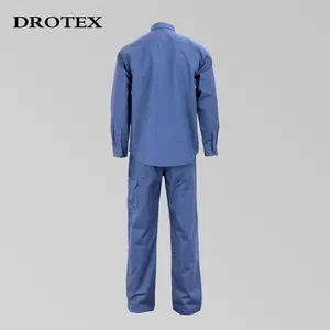 Custom Fr Safety Clothing Reflective Flame Retardant Workwear Technician Mining Industrial Jackets Pants Work Suits