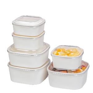 กล่องอาหารสี่เหลี่ยมแบบใช้แล้วทิ้งยี่ห้อ Lelejie พร้อมฝาปิด ขนาด 5.5 นิ้ว สำหรับใส่ผลไม้ สลัด อาหารแบบกลับบ้าน ปลอดภัยสำหรับอาหาร - Product Image 2