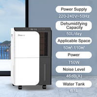Deye OEM ODM déshumidificateur usine R410a 50L purificateur d'air commercial déshumidificateur domestique pour cave