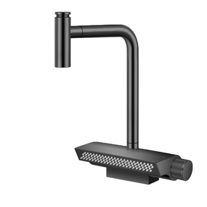 Asras 304 Acier inoxydable Design graphique Nano Pulvérisateur à tirette Mitigeur de douche Modèle 4071S <span class=keywords><strong>Robinet</strong></span> de cuisine à effet pluie - Product Image 1