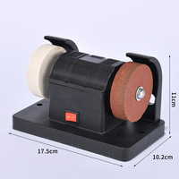 Meuleuse de table miniature 21V avec batterie, machine de meulage électrique multifonction pour le métal, le bois, la fabrication de couteaux, le polissage de bijoux