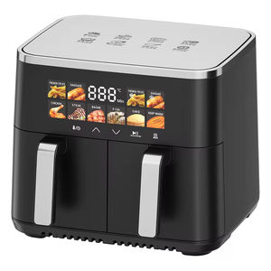 Freidora de Aire de Gran Capacidad con Doble Cesta, Dos Compartimentos, Cestas Independientes, Horno Freidora de Aire de Doble Zona 10L 11L 12L - Product Image 2