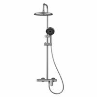 Ensemble de douche mural rond haute pression en aluminium anodisé, style minimaliste moderne, 3305, pour la maison, l'hôtel, la salle de bain, usage quotidien sanitaire
