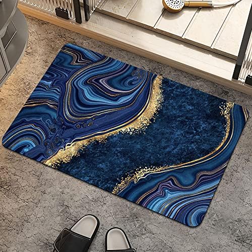Dark Blue Gold Marble