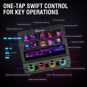 Mirabox เครื่องเล่น N4Pro สตรีมเด็ค Plus <span class=keywords><strong>Pro</strong></span> แผงควบคุมแมโครแบบตั้งโปรแกรมได้พร้อมปุ่ม LCD ไฟ RGB และแหล่งรวม USB ส่งตรงจากโรงงาน - Product Image 4