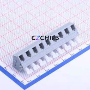 KF243-7.5-9P Spring Terminal Block Through hole Component (THT),P=7.5mm Connector 1x9P 7.5mm Gray 9P - Product Image 1