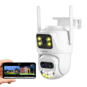 GX-P9FVD-M3X WiFi PTZ IP CCTV Caméra 3MP * 3 CMOS Capteur 8X Zoom Pleine Couleur Vision Nocturne Humanoïde Détection Surveillance ICSEE