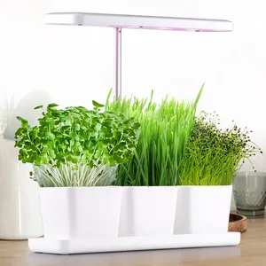 Jardín de hierbas y verduras MG105, iluminación interior natural, escritorio, cocina, luz led inteligente para cultivo