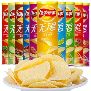 โรงงานขายส่งโดยตรง คุณภาพสูง ขนมมันฝรั่งทอดกรอบเลย์ รสเผ็ด ผักอบกรอบแปลกใหม่ บรรจุกระป๋อง 90 กรัม ผลิตในจีน - Product Image 5