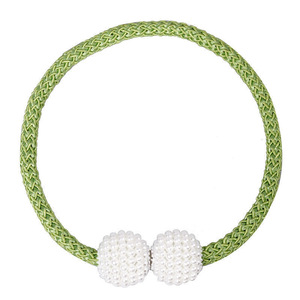 Curtain <b>Tiebacks</b> Round Pearl Design No Drilling Modern Style Chemical Fiber Accessory For Window Curtains - Product Image 5