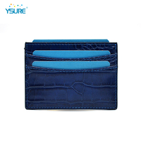 Ysure Nouvelle Pochette de Téléphone Créative et Tendance en Cuir Gaufré Croco, Étui de Protection pour Cartes de Crédit, Porte-cartes