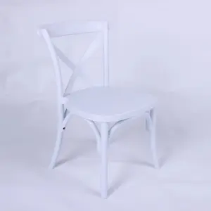 Sedia per l'apprendimento della scuola della sedia con schienale incrociato bianco acrilico all'ingrosso per bambini