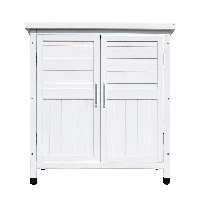 Outdoor Large Wood Shed Garden Easy Assemble Solid Wood Wooden Storage Box Outdoor Storage Cabinet