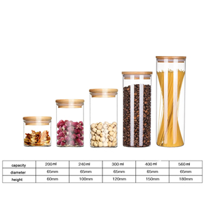 Glass Storage Jar Custom Mason Spice Jar Cookie Candy Jars Kitchen Glass Food Storage Container With Lids