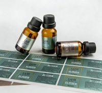 Étiquettes adhésives en PVC personnalisées avec logo privé, durables, pour flacons de peptides de 3 ml et 10 ml
