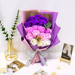 Coffret <span class=keywords><strong>cadeau</strong></span> créatif de luxe <span class=keywords><strong>pour</strong></span> la Saint-Valentin 18 fleurs de savon artificielles Coffret <span class=keywords><strong>cadeau</strong></span> d'<span class=keywords><strong>anniversaire</strong></span> <span class=keywords><strong>pour</strong></span> la fête des mères Fleurs de rose - Product Image 6