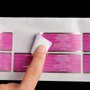 Étiquette personnalisable pour emballage de sérum capillaire, huile de croissance des cheveux, peptides, logo, autocollant, parfum, brillant à lèvres, dorure à chaud - Product Image 6