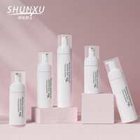 ShunXu bouteille d'emballage de soins de la peau en plastique 30ml 50ml 60ml 80ml 100ml nettoyant pour les cils du visage bouteille de savon moussant pour les mains avec pompe