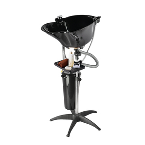 <span class=keywords><strong>Bac</strong></span> à shampooing portable moderne avec douche et petit plateau pour salons de beauté, hauteur réglable, <span class=keywords><strong>bac</strong></span> à cheveux SPA, magasin de barbiers - Product Image 3