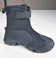 Bottes tactiques amphibies noires pour hommes en cuir véritable imperméables et durables, à laçage rapide en néoprène, vente en gros d'usine, OEM