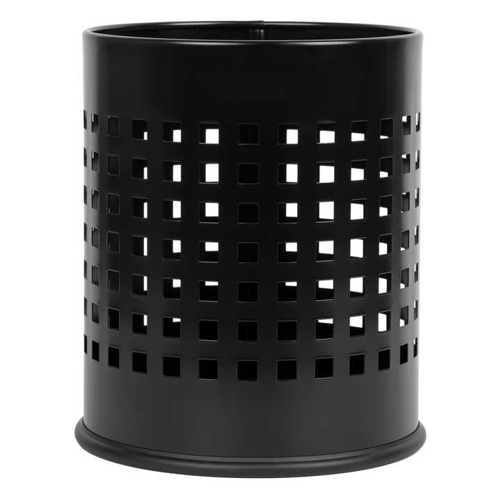 Large Open Perforated Bin 7L/18L Capacity Slim Stainless Steel Paper Basket for Home Kitchen Bathroom Outdoor Use Restaurants