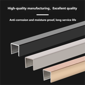 Couvercle d'étanchéité en alliage d'aluminium pour la protection des bordures de carreaux et le système de fermeture des bords des rainures des panneaux muraux - Product Image 3