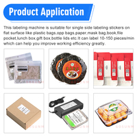 Machine d'étiquetage automatique pour cartons, applicateur d'étiquettes sur surface plate supérieure et d'angle