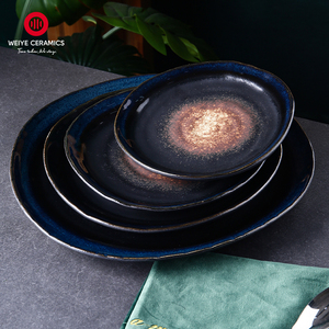 Platos <span class=keywords><strong>de</strong></span> Cerámica Nórdicos Azules WEIYE, <span class=keywords><strong>de</strong></span> Alta Calidad y Bajo Precio, para Restaurantes, <span class=keywords><strong>Venta</strong></span> al por Mayor, Estilo Nórdico, Plato <span class=keywords><strong>de</strong></span> Porcelana - Product Image 5