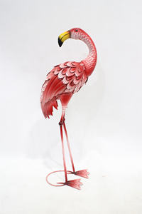 현대적인 디자인의 플라밍고 정원 장식품 세트 금속 야외 장식 조각상 - Product Image 3