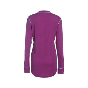 Solarwool Rojo Alta Calidad Australia <span class=keywords><strong>mujer</strong></span> cuello redondo largo transpirable tejido manga <span class=keywords><strong>Merino</strong></span> <span class=keywords><strong>lana</strong></span> camiseta - Product Image 5