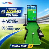 Simulador de Golf Inteligente para Interiores, Máquina de Juego de Putting para Uso Doméstico y Comercial, Venta Directa de Fábrica