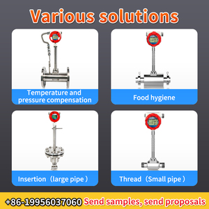 IP65 oxy Khối lượng không khí lưu lượng mét DN25 chịu nhiệt độ cao Micro pin-powered hơi Nitơ CO2 khí Vortex Flow Meter - Product Image 4