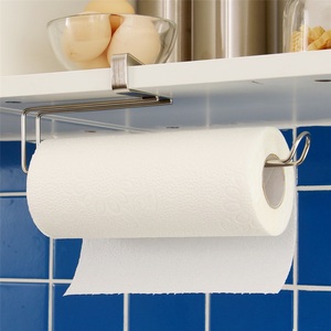 Wholesale Zinc Alloy Wall-Mounted Kitchen Paper <b>Towel</b> <b>Rack</b> with Self-Adhesive <b>Storage</b> for Roll and Cling Film - Product Image 4