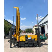 Machine de forage d'eau, forage de puits d'eau, vente chaude, machines de forage de puits hydrauliques diesel de 280 m pour puits d'eau